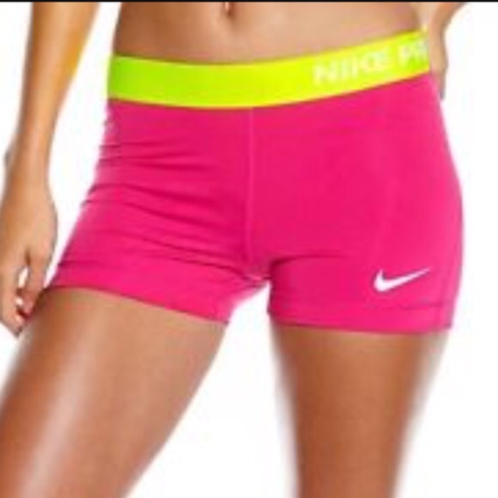 Pink Nike Pro spandex